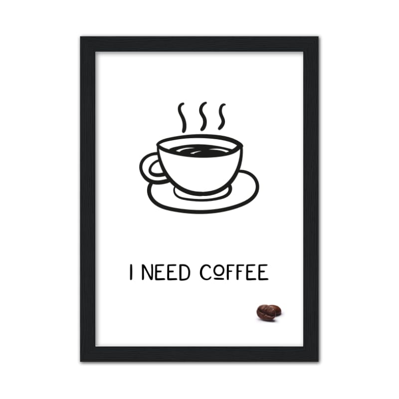 I Need Coffee - A3 Poster
