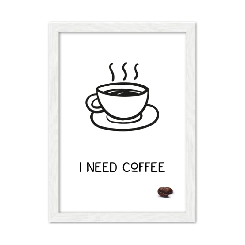 I Need Coffee - A3 Poster