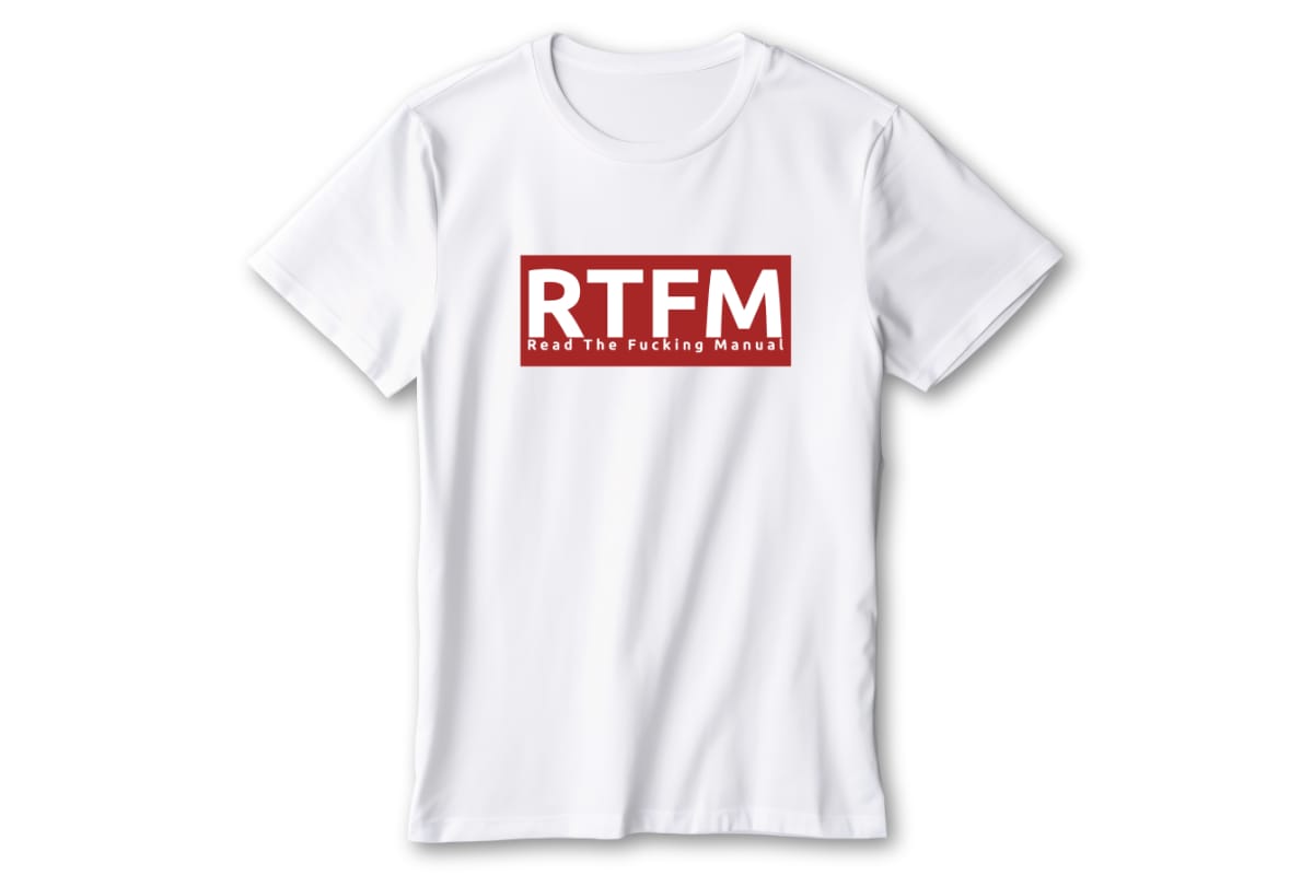 RTFM T-Shirt - White